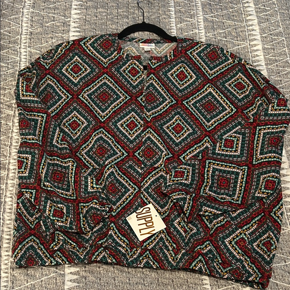 Bomber Jacket LuLaRoe Geometric Patterned
